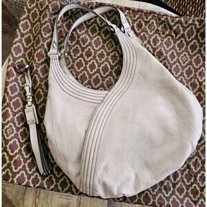 ORYANY Tracy Mauve Pebble Leather Hobo Shoulder Handbag Purse New Boho